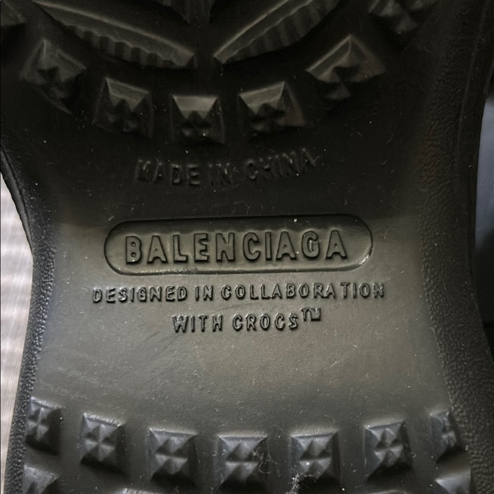 Balenciaga Black Crocs Collaboration Sole